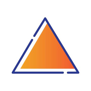 üçgen ikon vektör çizim şablonu