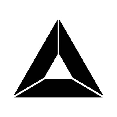 üçgen ikon vektör çizim şablonu