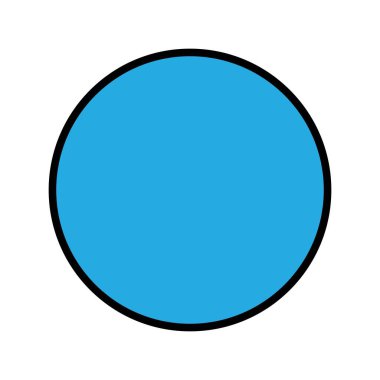 Çember ikon vektör çizim şablonu