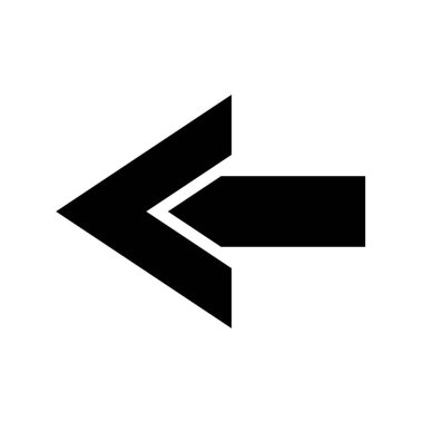 geri simge vektör çizim şablonu