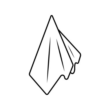 mendil simgesi vektör çizim şablonu