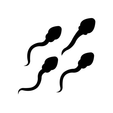 sperm hücre ikonu vektör çizim şablonu
