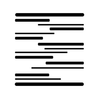 yatay çizgi simgesi vektör çizim şablonu