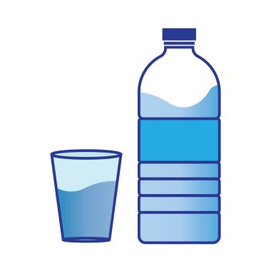 Maden suyu ikonu vektör çizim şablonu