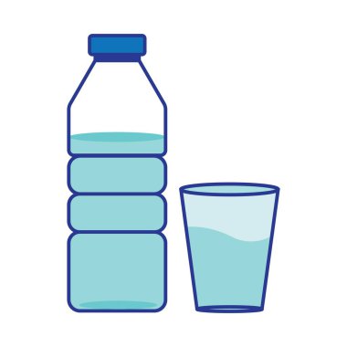 Maden suyu ikonu vektör çizim şablonu