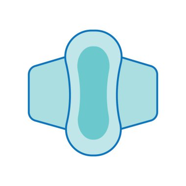 Kadın hijyenik peçeteleri ikon vektör illüstrasyon tasarım şablonu