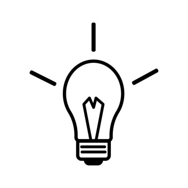 parlak lamba simgesi vektör çizim şablonu