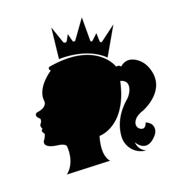 Kraliçe simgesi tasarım şablonu