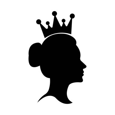 Kraliçe simgesi tasarım şablonu