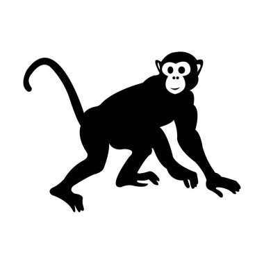 monkey icon illustration design template clipart