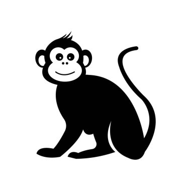 maymun simgesi tasarım şablonu