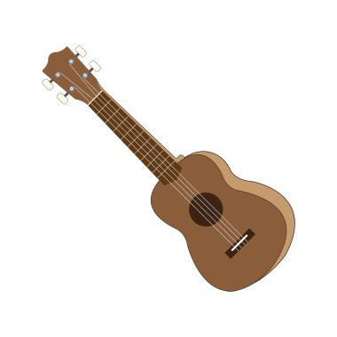 ukulele simge tasarım şablonu