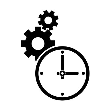 Zaman yönetimi simge tasarım şablonu