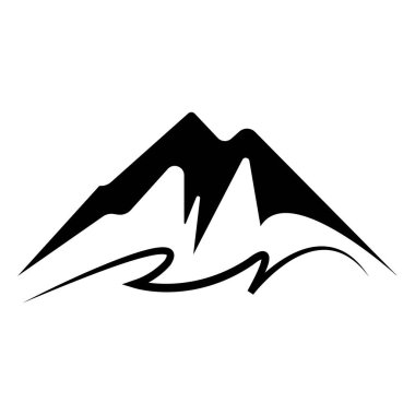 dağ simgesi tasarım şablonu