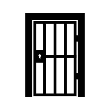 hapishane hücre kapısı simge tasarım şablonu