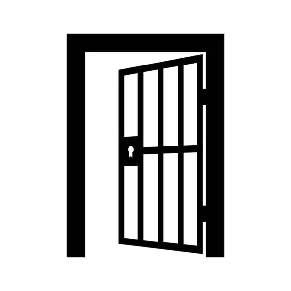 hapishane hücre kapısı simge tasarım şablonu