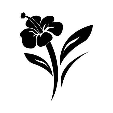çiçek simgesi tasarım şablonu