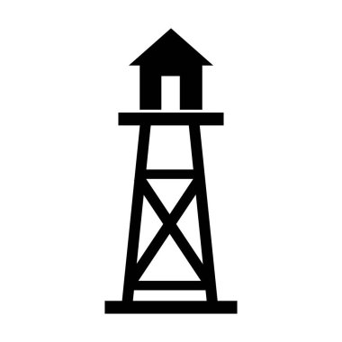 guard tower icon illustration design template