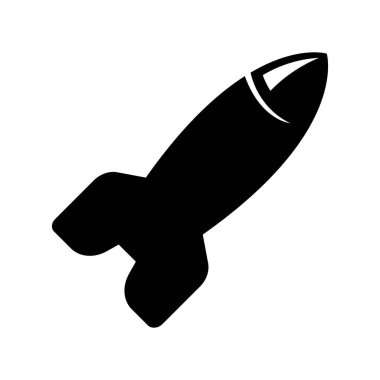 Nükleer bomba silah ikonu tasarım şablonu