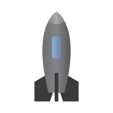 Nükleer bomba silah ikonu tasarım şablonu