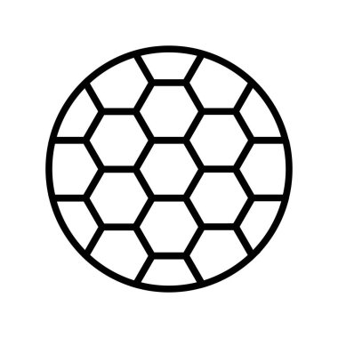 kick ball simgesi çizim şablonu