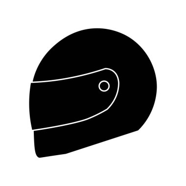 Kask simgesi vektör çizim şablonu