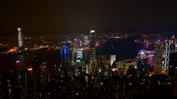 Hongkong September 2018 Zeitraffer Gebäude Und Die Skyline Von Hong — Stockvideo