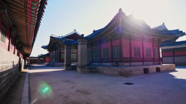 Güney Kore Deki Gyeongbokgung Sarayı — Stok video