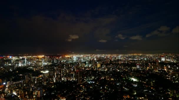 Taipei Taiwan Novembro 2018 Visão Noturna Das Luzes Cidade Lapso — Vídeo de Stock