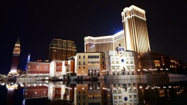 Macau September 2018 Venezianisches Hotel Und Casino Macau — Stockvideo