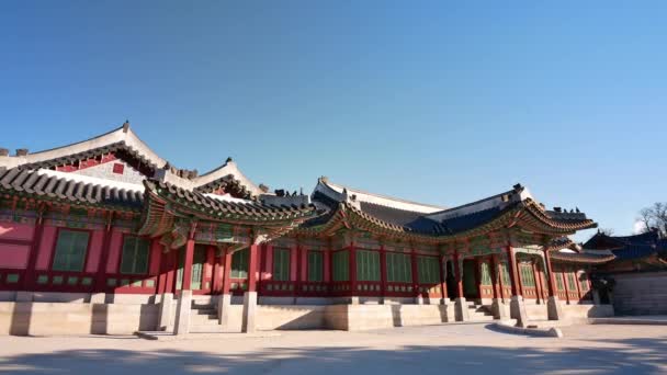 Seoul South Korea December 2018 Gyeongbokgungpalatset Seoul Sydkorea — Stockvideo