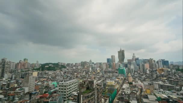 Macau China September 2018 Time Lapse Buildings Skyline Macau City — Stock Video