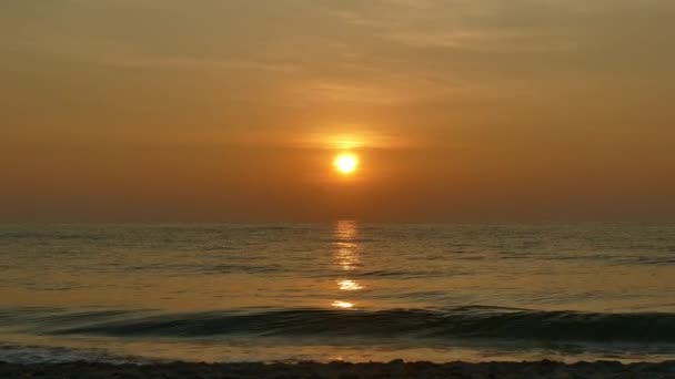 Beautiful Tropical Beach Sea Landscape Sunrise Time Royalty Free Stock Footage