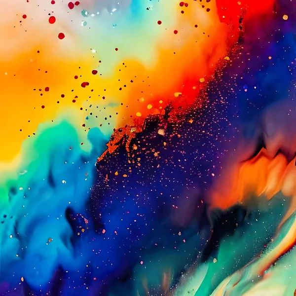 Streszczenie Kolorowy Akwarela Grungy Ilustracja Projektu Graficznego — Zdjęcie stockowe