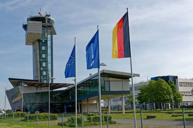 Nuremberg, Bavyera, Almanya 'daki Albrecht Drer Havalimanı' nda kule