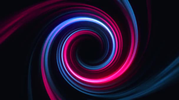 Świecące Tło Tunelu Spiralnego Abstrakcyjne Kolorowe Wirujące Ruchy Fraktalne — Wideo stockowe