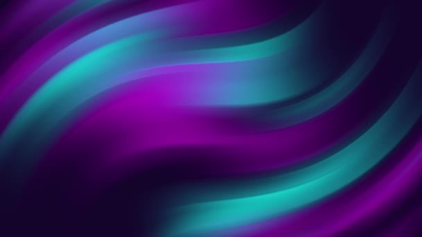 要旨波のグラデーション背景の動き ねじれ青と紫のヴィンテージカラーグラデーション — ストック動画