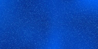 Abstract digital blue square particles background for business, finance, research, tech and science clipart