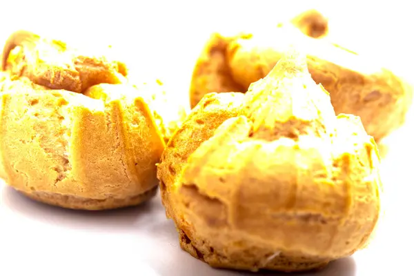 Eclairs Isoliert Auf Weißem Hintergrund Köstliches Französisches Dessert Süßes Dessert — Stockfoto