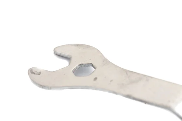 Close Spanner Wrench Isolated Transparent Background Wrench Spanner Tool Used — Stock Photo, Image