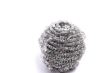 Bulaşık süngeri ve bulaşık teli yakın plan, bulaşık teli yakın plan,