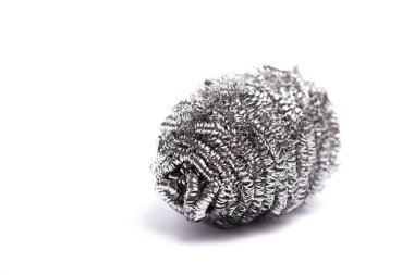 Bulaşık süngeri ve bulaşık teli yakın plan, bulaşık teli yakın plan,