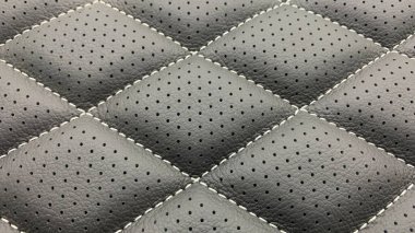 Siyah deri iplik desenli elmas desenli arka plan ya da doku