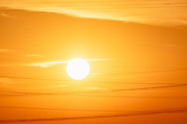 Güzel gün doğumu sabahın erken saatlerinde