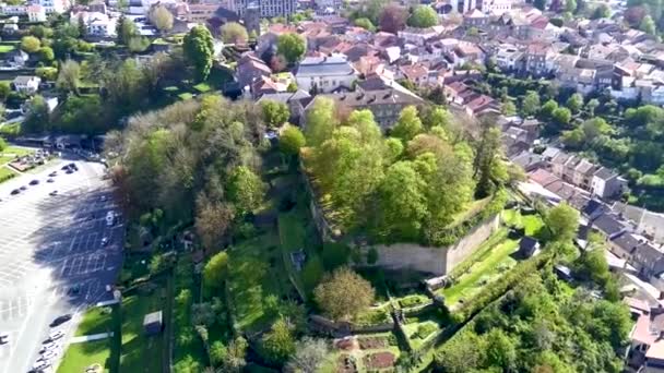 Drone Survolant Val Briey Meurthe Moselle Vue Aérienne Des Remparts — Video
