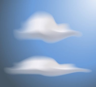 Mavi gökyüzü bayrağıyla kademeli ağ bulutları