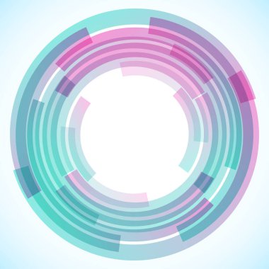 Dairelerden geometrik çerçeve, vektör soyut arkaplan, duvar kağıdı