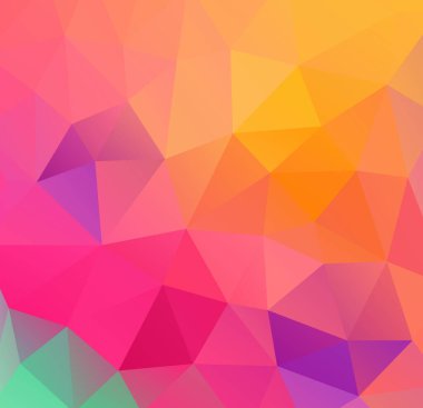 Çokgenlerden vektör arkaplanı, üçgenlerin soyut arkaplanı, duvar kağıdı