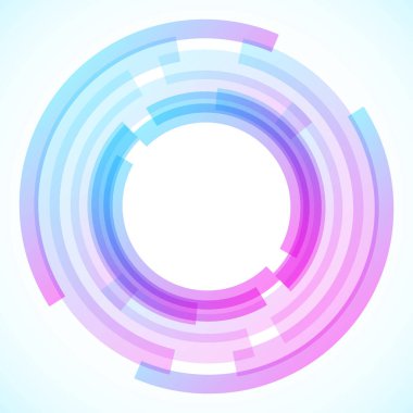 Dairelerden geometrik çerçeve, vektör soyut arkaplan, duvar kağıdı