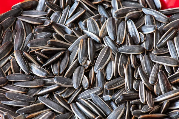 Black plump sunflower seeds are very fragrant
